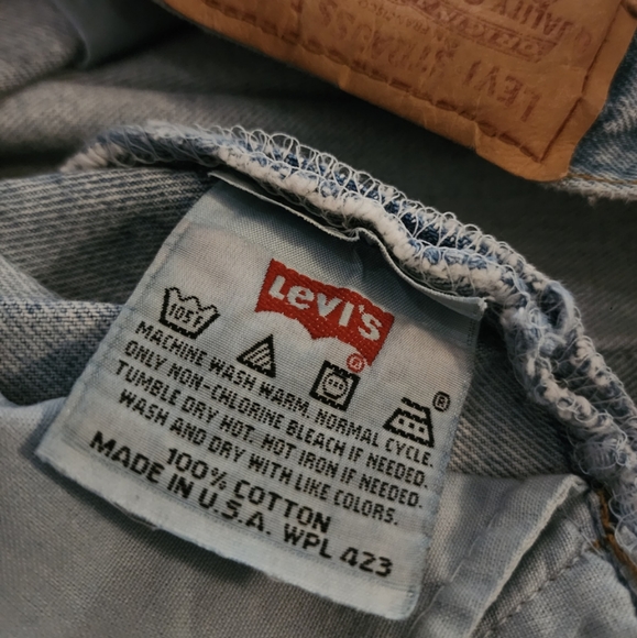 Vintage x 90s “made in USA” 501 Levi Classic Red Tab Blue Jean - Picture 10 of 13